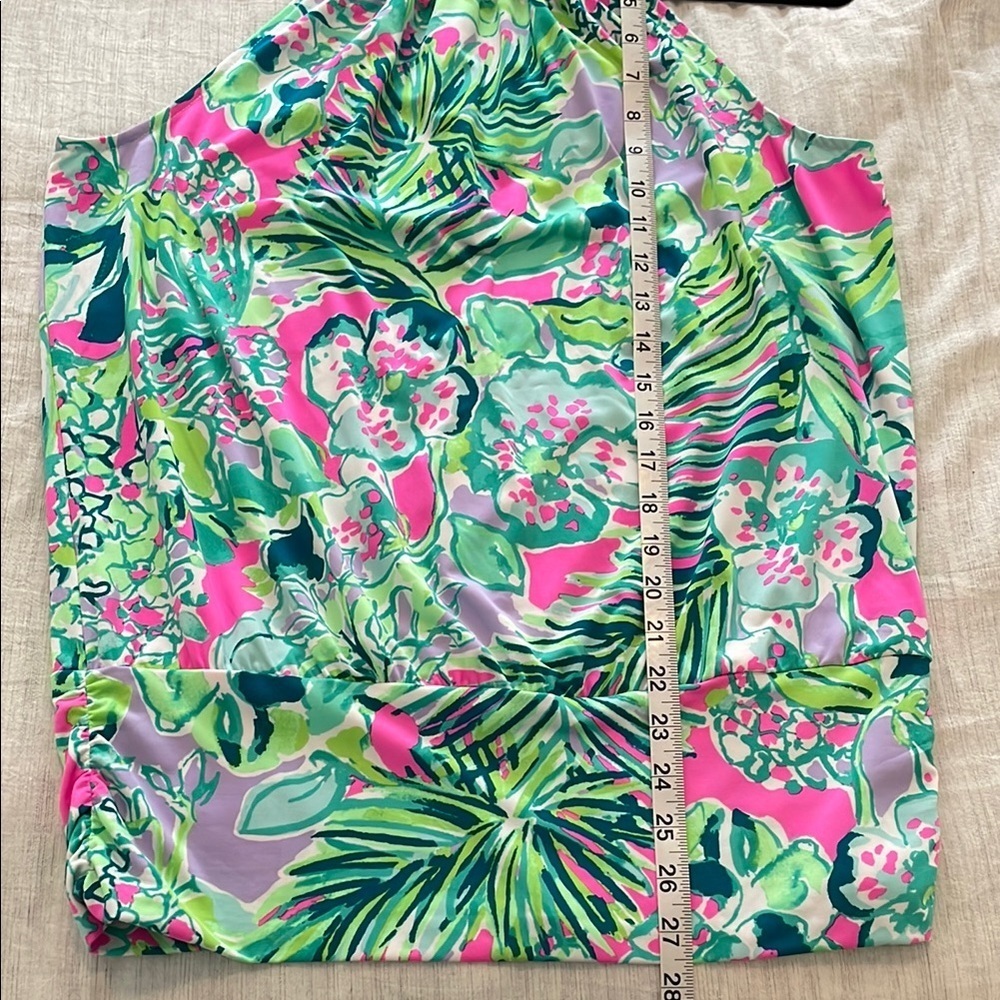 Lilly Pulitzer Tank Top with Gold Chain neckline - Picture 9 of 10
